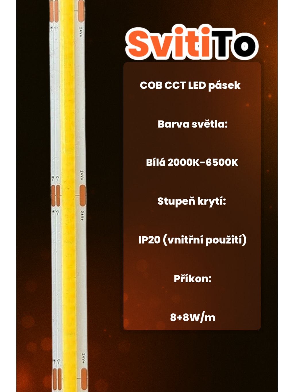 Technické parametry CCT LED pásku